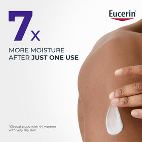 Eucerin used on feet demonstrating targeted hydration and repair