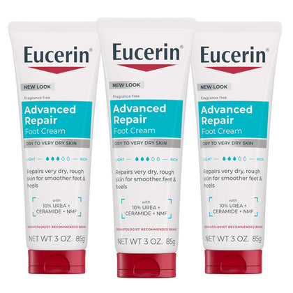 Eucerin front tube view showing packaging and travel-ready benefit