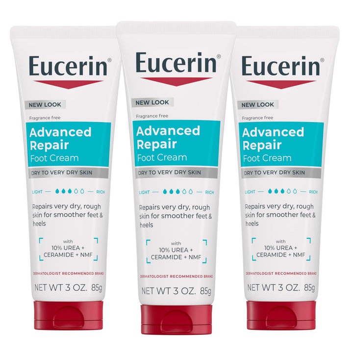 Eucerin front tube view showing packaging and travel-ready benefit