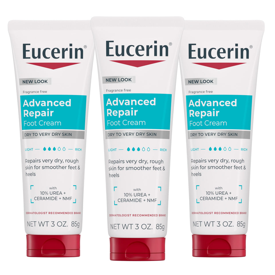Eucerin front tube view showing packaging and travel-ready benefit