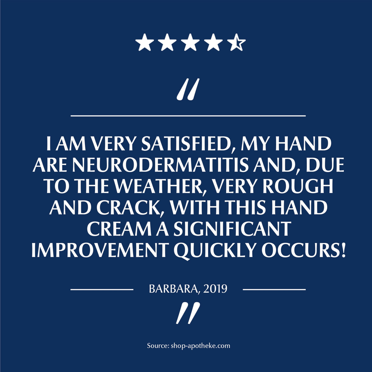 Eucerin being applied to dry hands showing immediate softening benefit