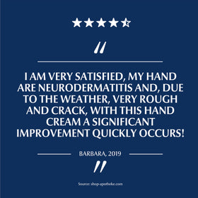 Eucerin being applied to dry hands showing immediate softening benefit