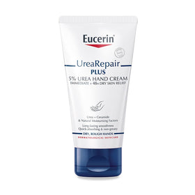 Eucerin front packaging showing tube and clear product identity and benefits