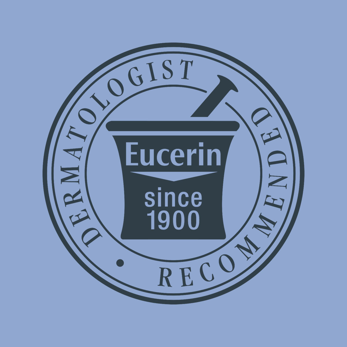 Eucerin bottle side profile showing packaging details for shelf appeal