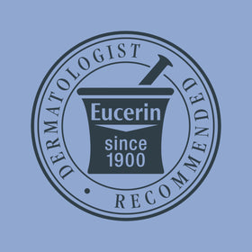 Eucerin bottle side profile showing packaging details for shelf appeal