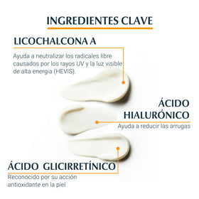 Eucerin cap and label close-up showing ingredient highlights and clarity