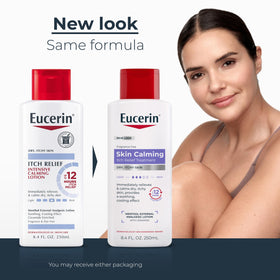 Eucerin pump dispenser close-up highlighting easy, controlled application