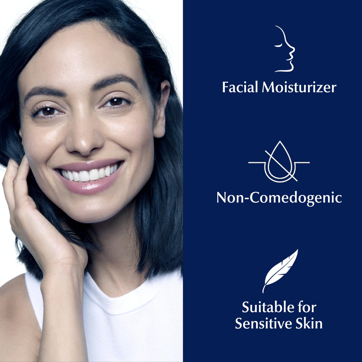 Before-and-after style illustration suggesting improved fine lines with consistent use