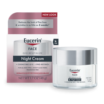Eucerin jar front view highlighting clean dermatologist-recommended packaging and trust