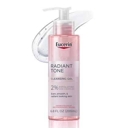 Eucerin radiant tone front packaging showing bottle and product name for clarity