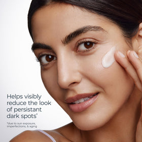 Close-up of Eucerin label detail showing ingredient and SPF information