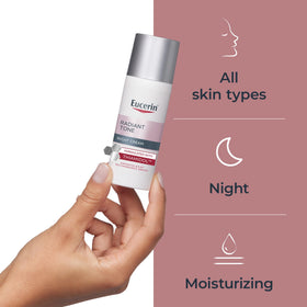 Eucerin in-bathroom routine showing how it fits into nightly skincare