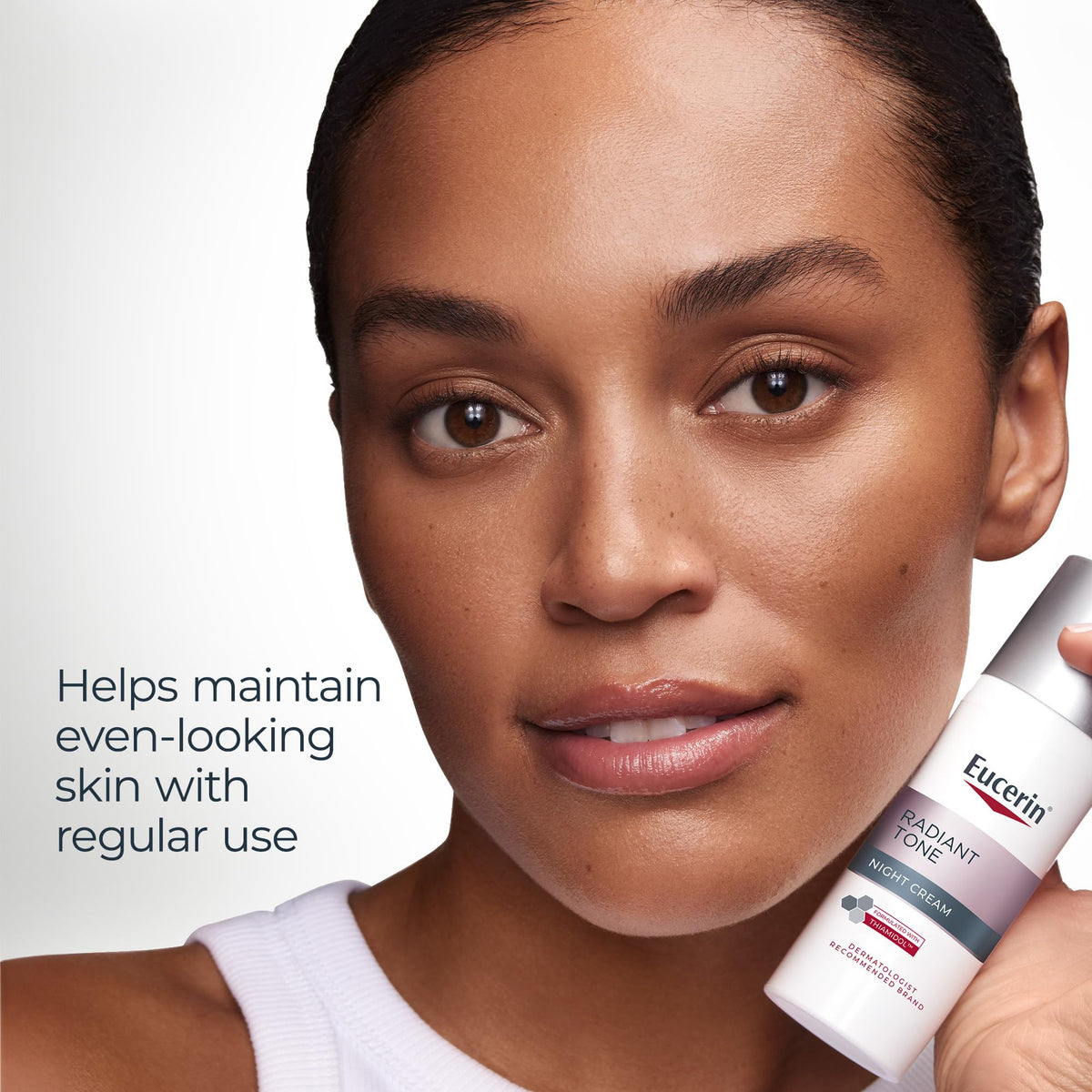 Eucerin Thiamidol ingredient visual emphasizing targeted dark spot action