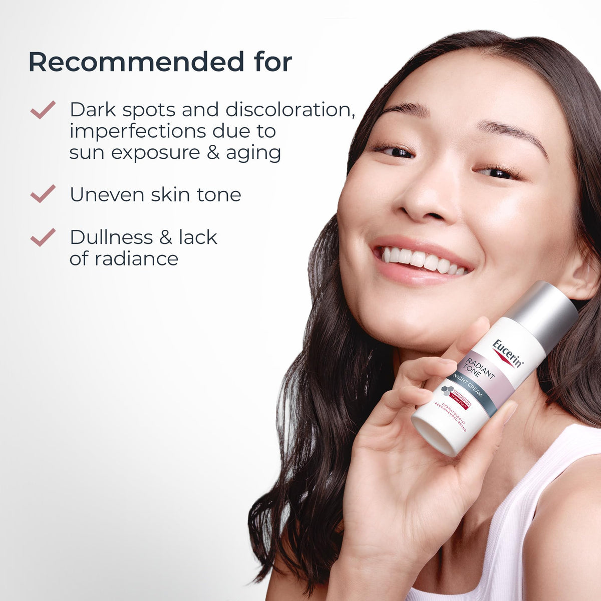 Eucerin nighttime bedside scene showing product as part of sleep routine