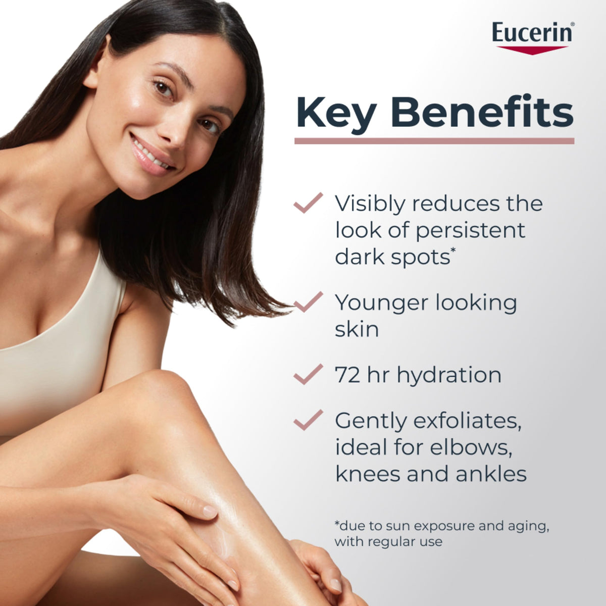 Eucerin cream texture squeezed from tube illustrating smooth non-greasy consistency