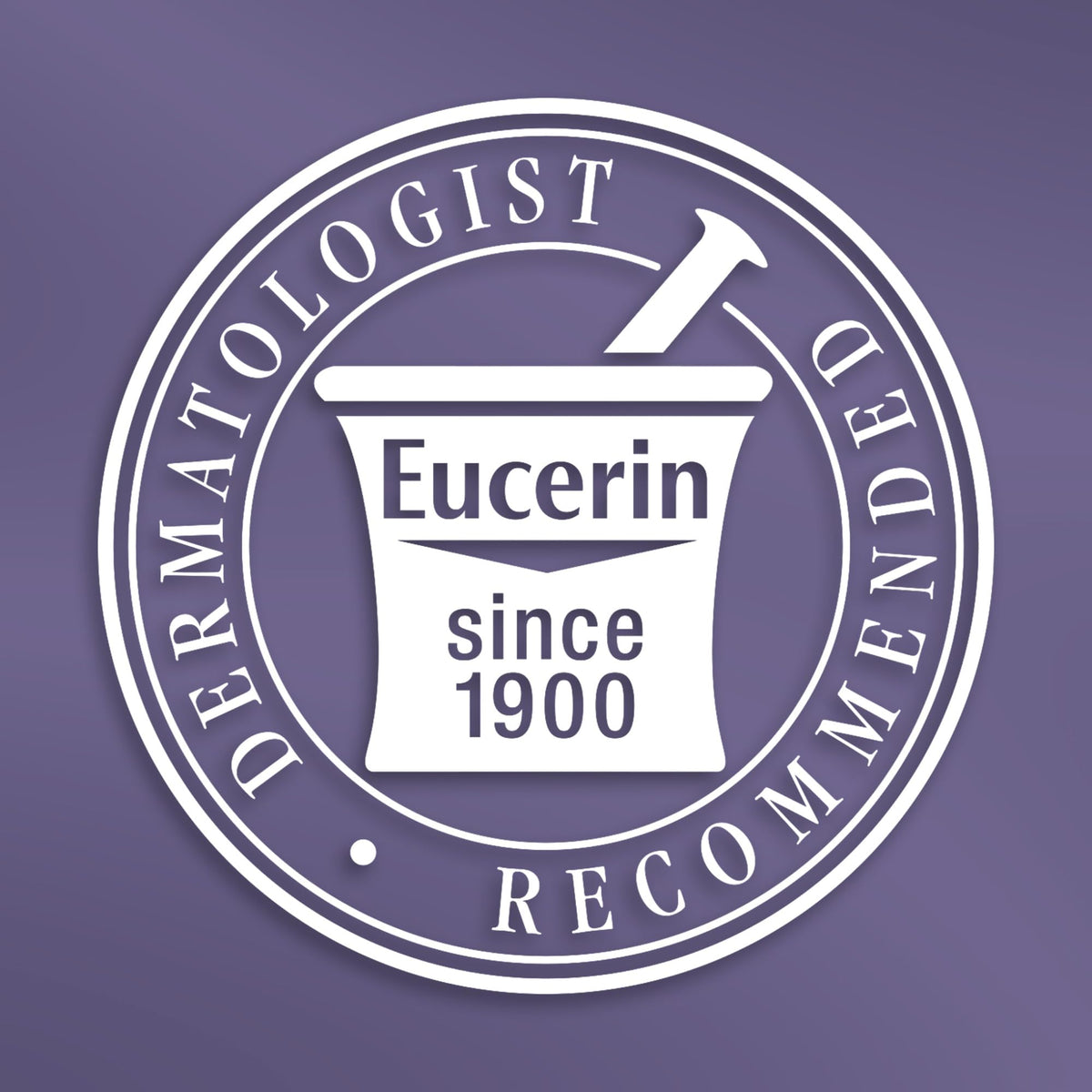 Eucerin open cap and dispensed cream demonstrating easy hygienic application