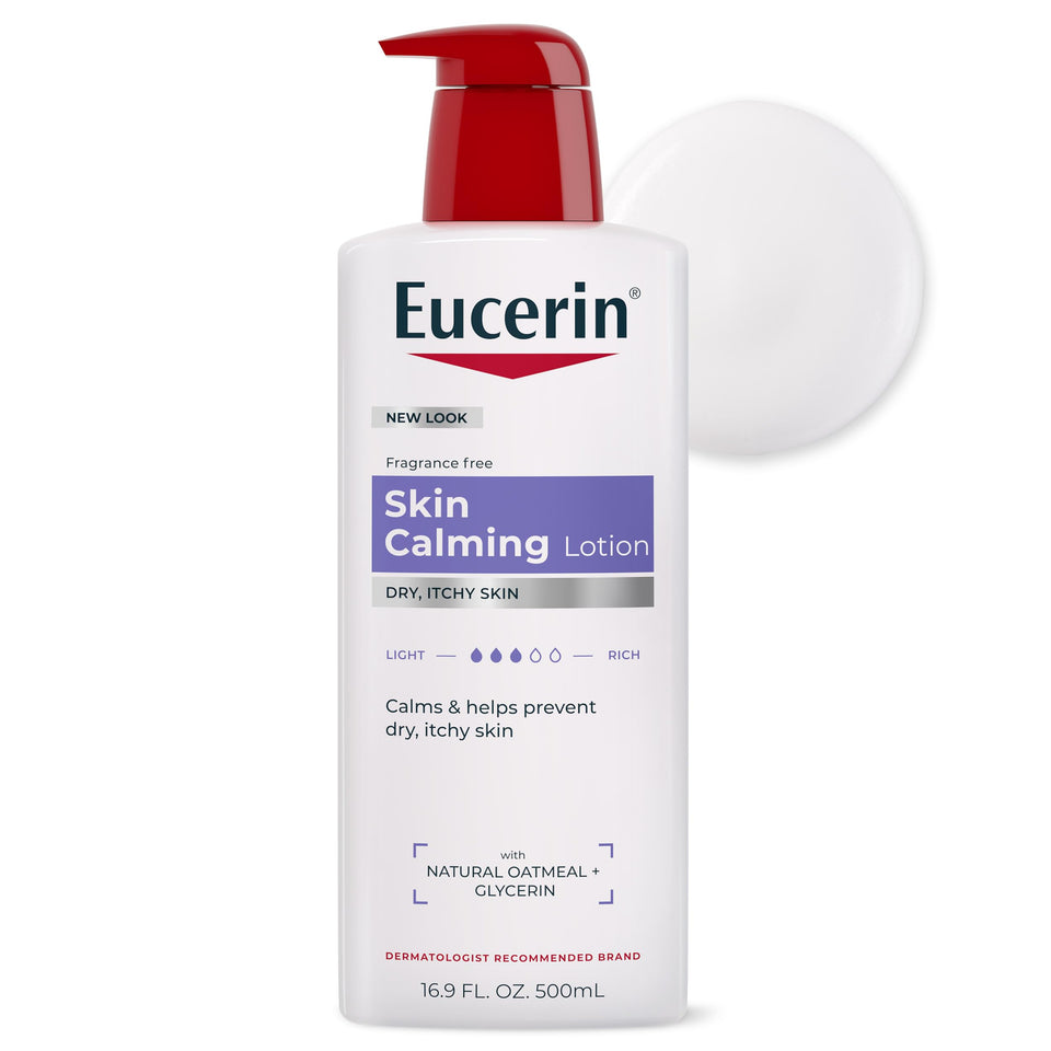 Eucerin front bottle view showing clear branding and size benefit
