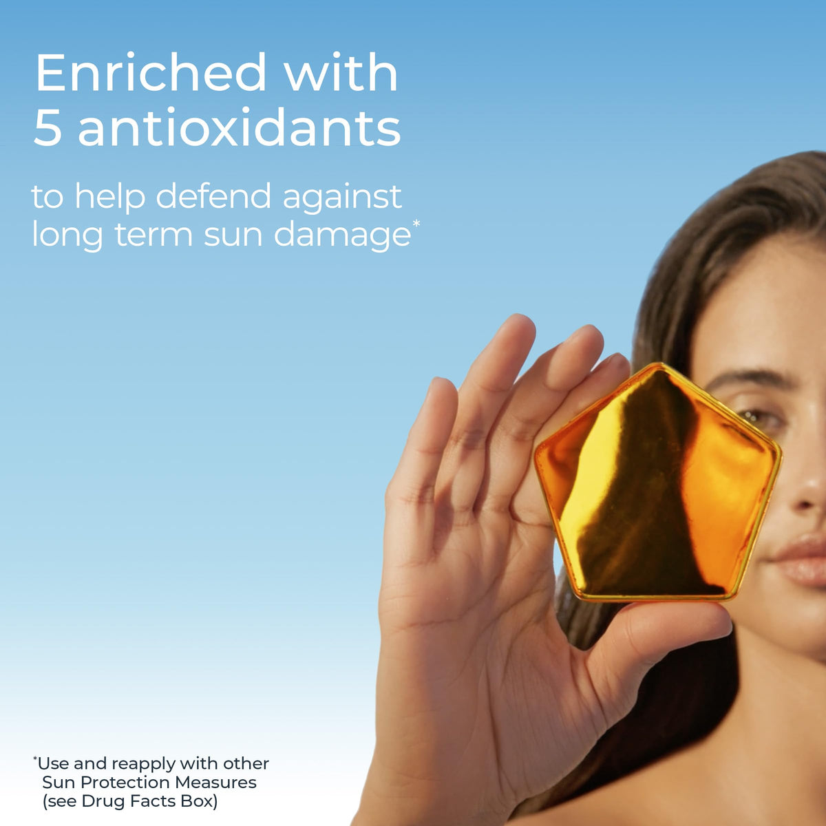Eucerin product label and ingredients panel highlighting antioxidant complex benefits