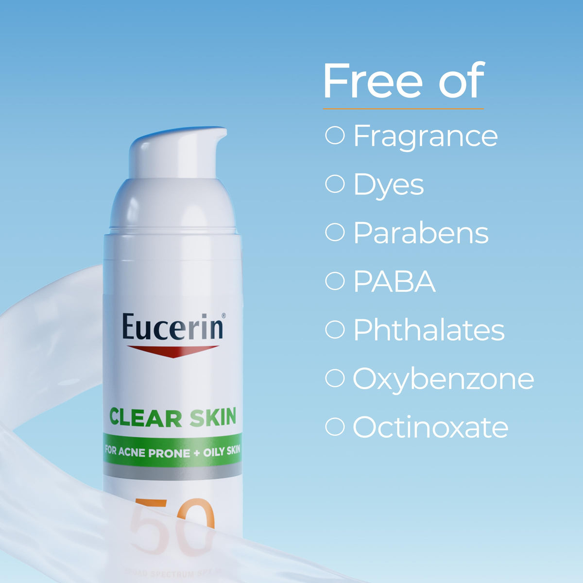Bottle next to a hand for size comparison showing compact 2.5 fl oz convenience