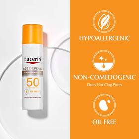 Close-up of face lotion texture emphasizing lightweight, non-greasy finish
