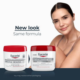 Eucerin cream texture close-up highlighting rich emollient feel
