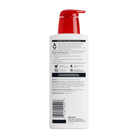 Eucerin creamy lotion texture on hand for intense hydration