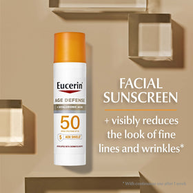 Eucerin duo tubes side by side to show scale and included 5 fl oz and 2.5 fl oz sizes