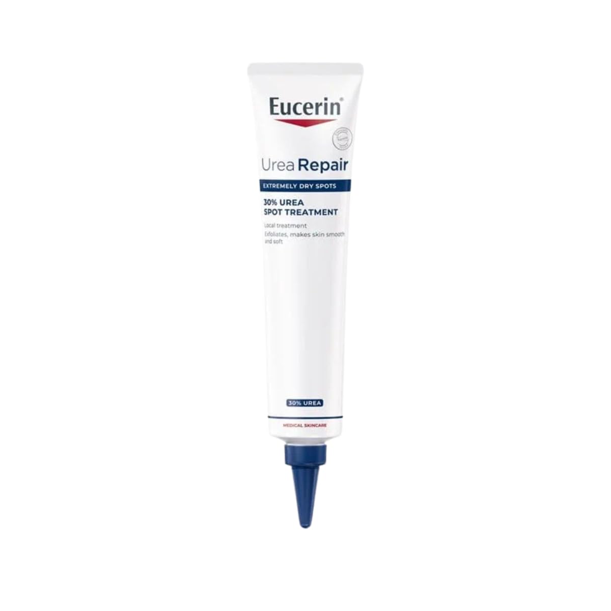 Eucerin front tube showing product label and compact size, clear product identity