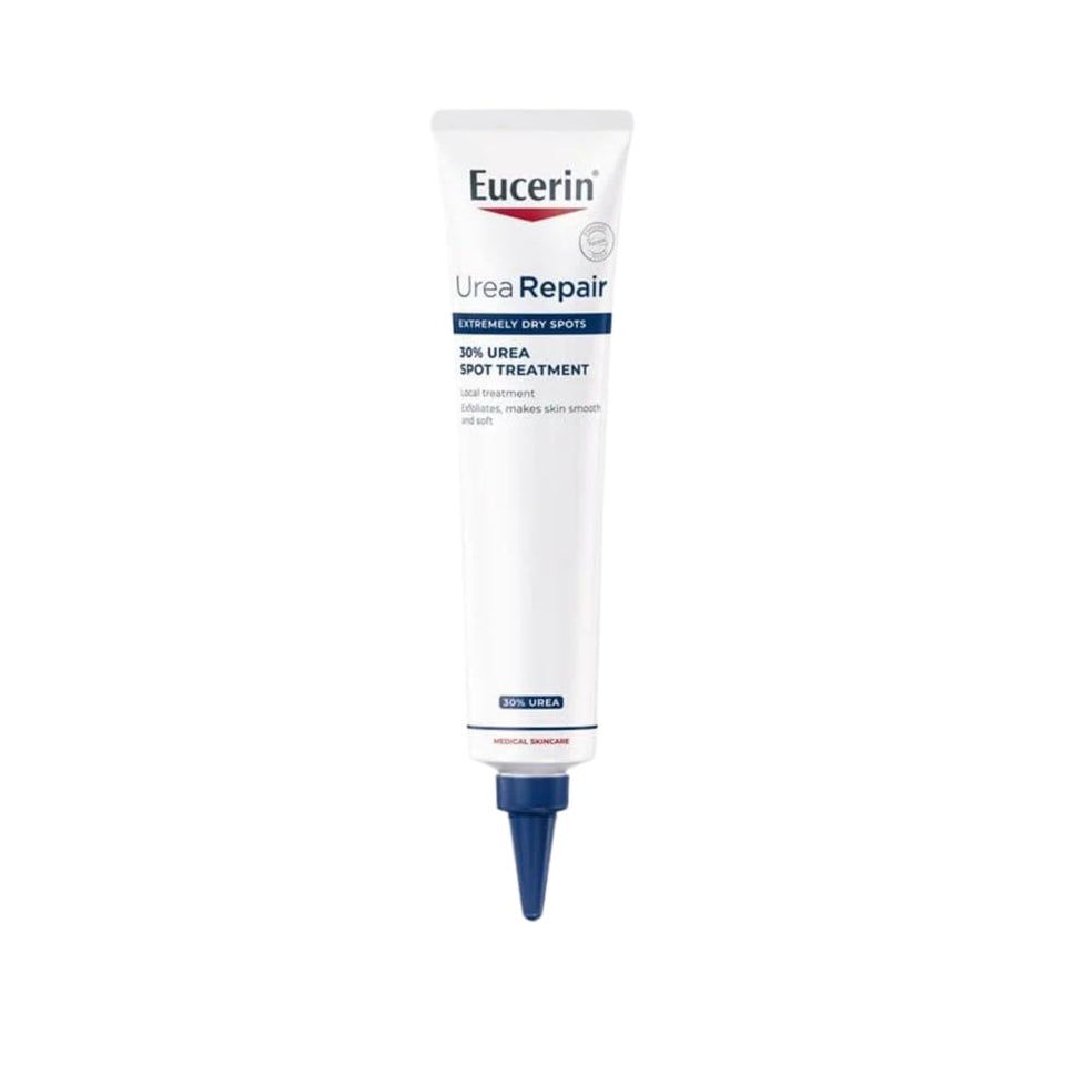 Eucerin front tube showing product label and compact size, clear product identity