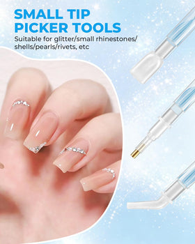 Eudaicful lifestyle scene of person using tools to decorate nails