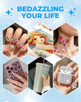 Eudaicful tool picking rhinestone on nail for faster accurate placement
