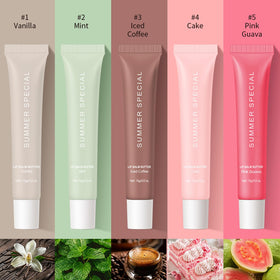 Eudivine guava lip butter open with fruity sheen for a fresh summer look
