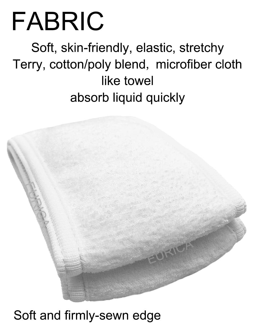 EUICAE close-up of microfiber terry texture showing softness and high absorbency