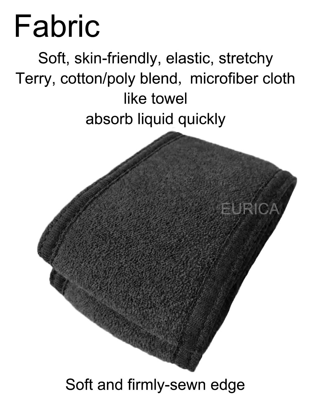 EUICAE headband in use during face wash keeping hair dry and sweat-free