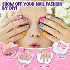 EULRGAUS set of fake press-on nails showing easy-apply fun