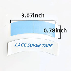 Eumos tape next to ruler displaying 3 by 0.88 inch size accuracy