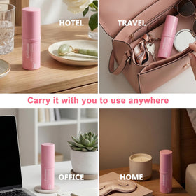 Euralissea balm beside coin showing compact travel-ready size