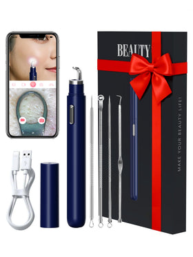 EURART front view of blue camera pen showing compact design and portability