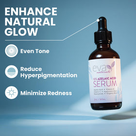 Eva Naturals dropper dispensing serum highlighting controlled application and lightweight feel