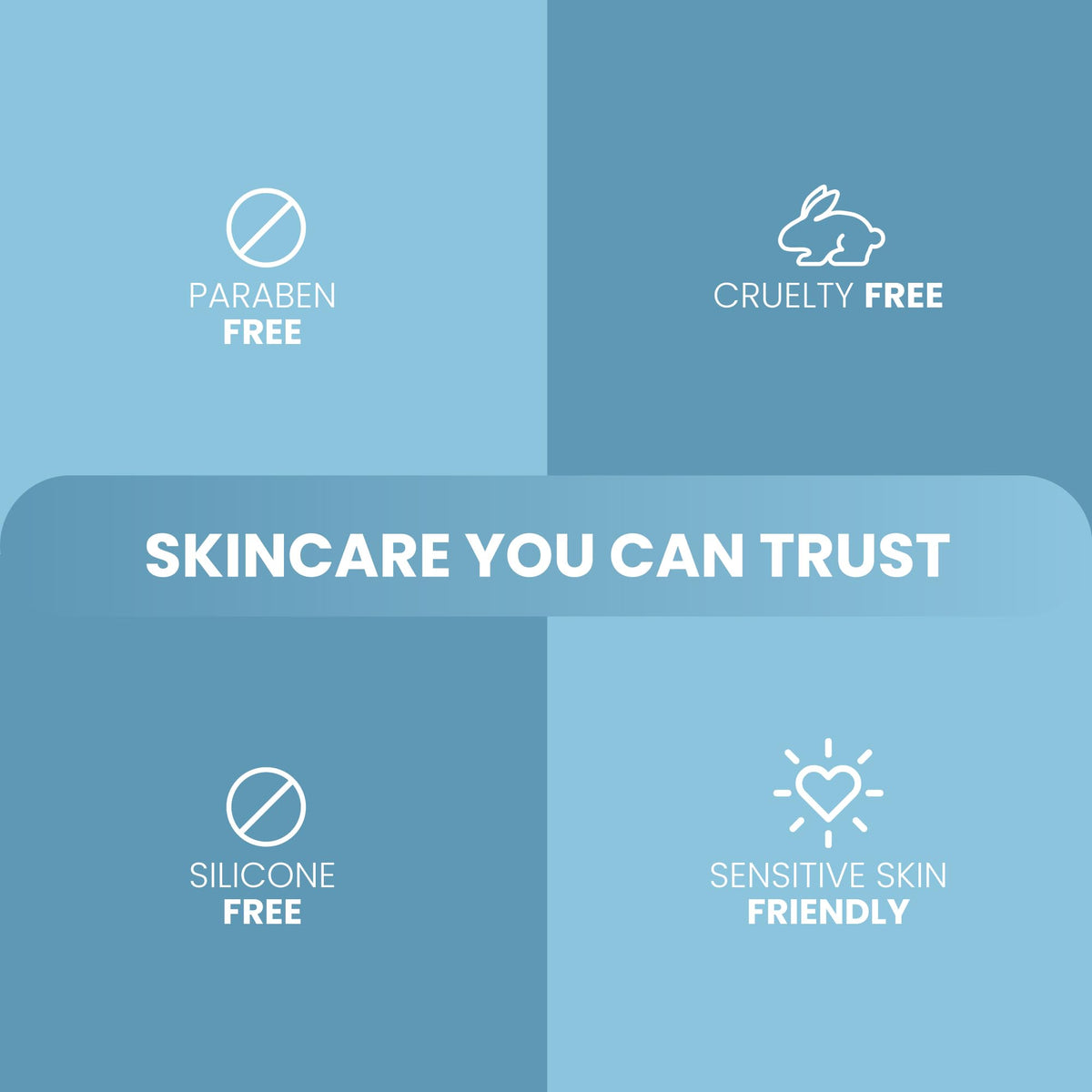 Eva Naturals used before makeup showing smoothing and priming benefit