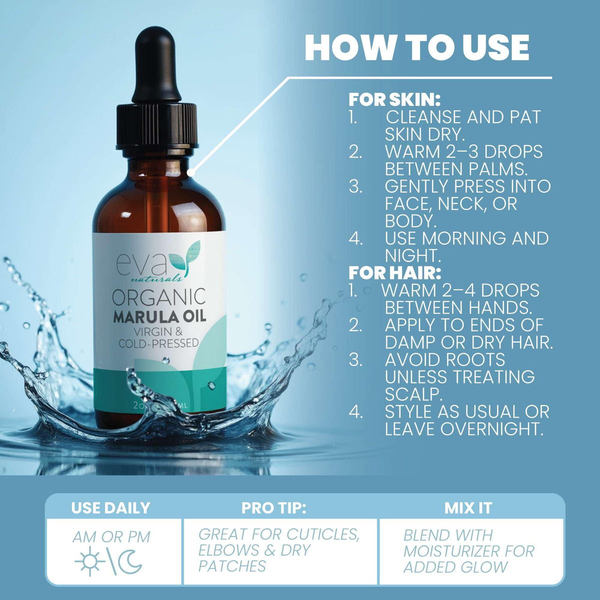 Eva Naturals applied to beard for softness and easier grooming