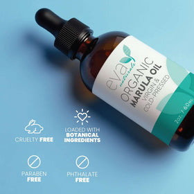 Eva Naturals on bathroom vanity conveying daily ritual and luxury feel