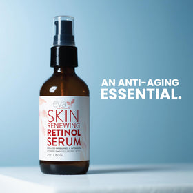 Eva Naturals hyaluronic acid focus showing hydration support in formula