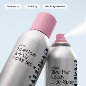EVA·NYC shoulder and décolletage sparkle in lifestyle shot for party-ready glow
