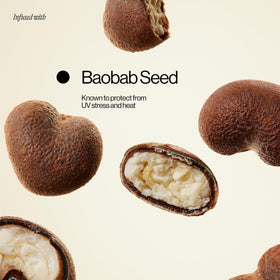 EVA·NYC baobab seed close-up highlighting nourishing ingredient benefit
