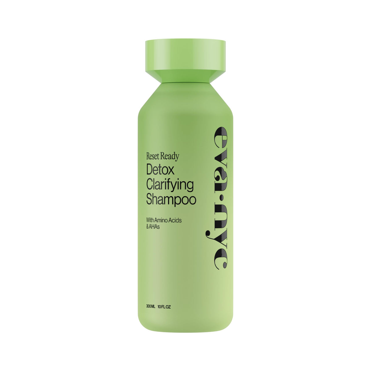 EVA·NYC front bottle view showing detox clarifying shampoo benefits