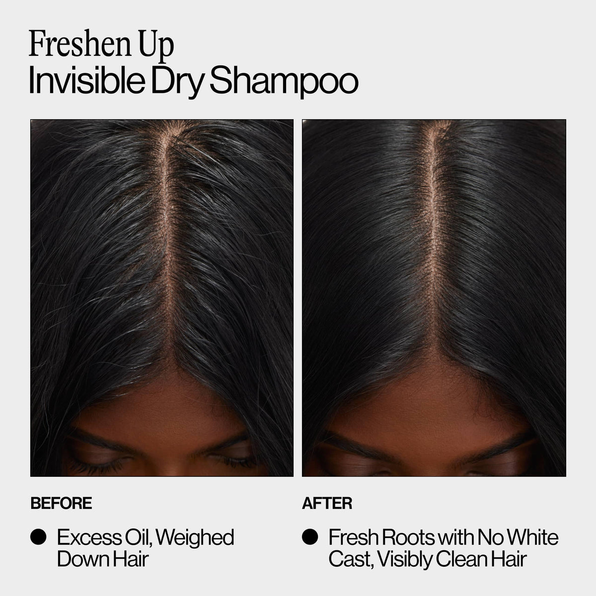 EVA·NYC texture on hair strand demonstrating invisible finish and no white cast