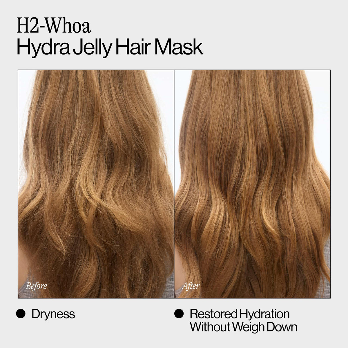 Eva NYC applying mask to mid-lengths showing easy distribution benefit