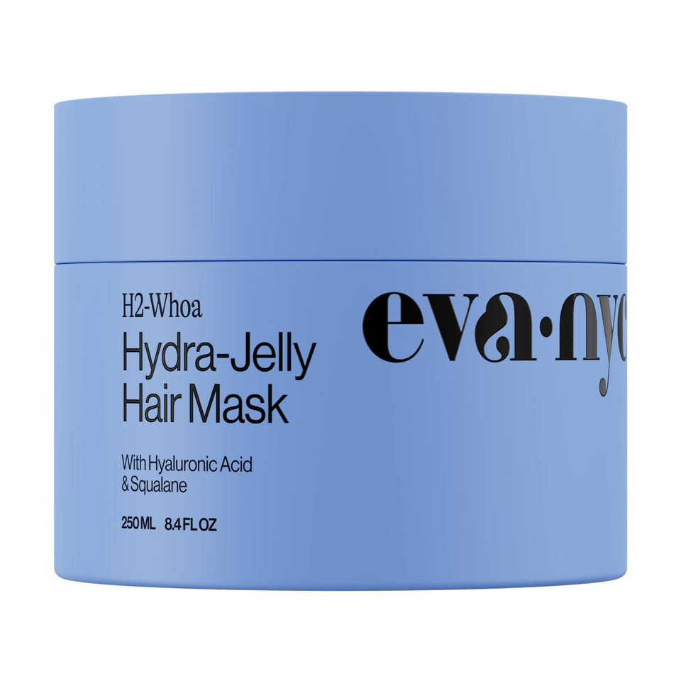 Eva NYC front jar showing product packaging and volume benefit
