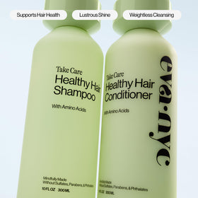EVA·NYC in-shower application on wet hair demonstrating effective cleansing